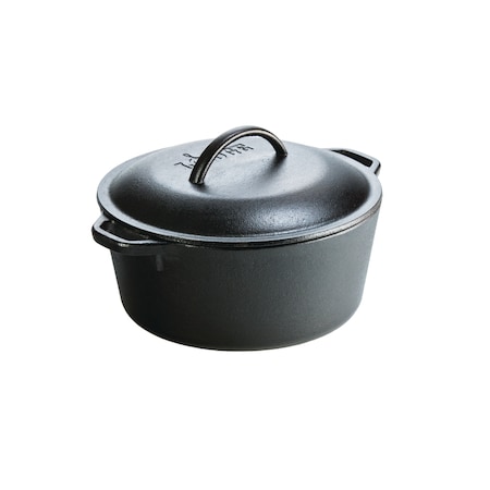 LODGE L8DOL3 Lodge Cast Iron Dutch Oven 10 in. 5 qt Black