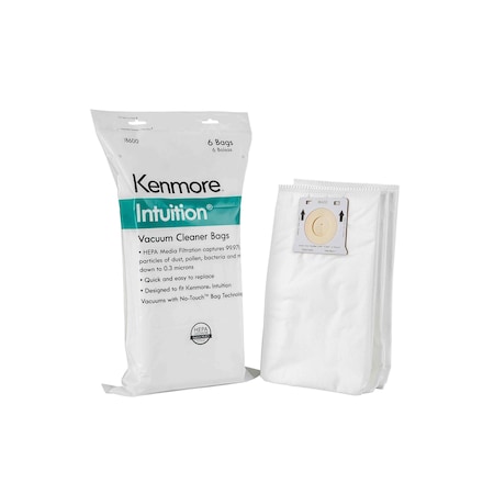 KENMORE IB600 Intuition Vacuum Cleaner Bags, 6PK