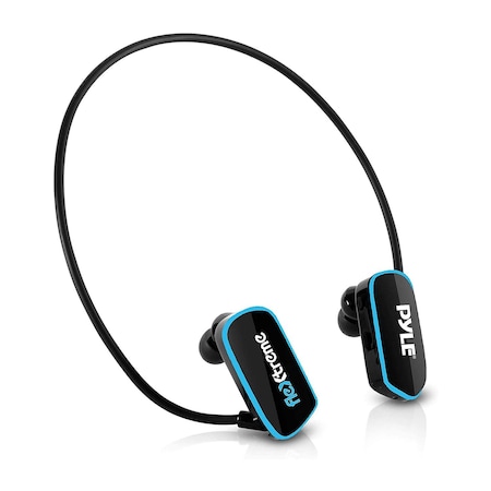 PYLE PSWP14BK Flextreme Waterproof Sports Wearable MP3 Headset, 8GB,