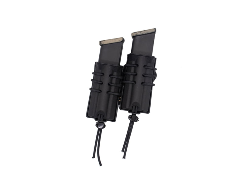 Wilder Tactical Evolution Universal Standard Rotating Double Pistol Magazine Pouch Belt Mount Duty UAB Belt Clip Black EVORUPBKDBC