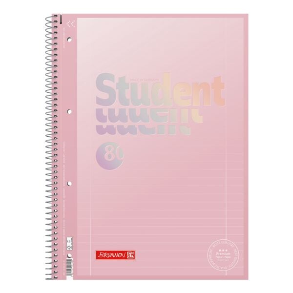 Brunnen Collegeblock »Premium Studen« A4 Lineatur 27 rosa Image