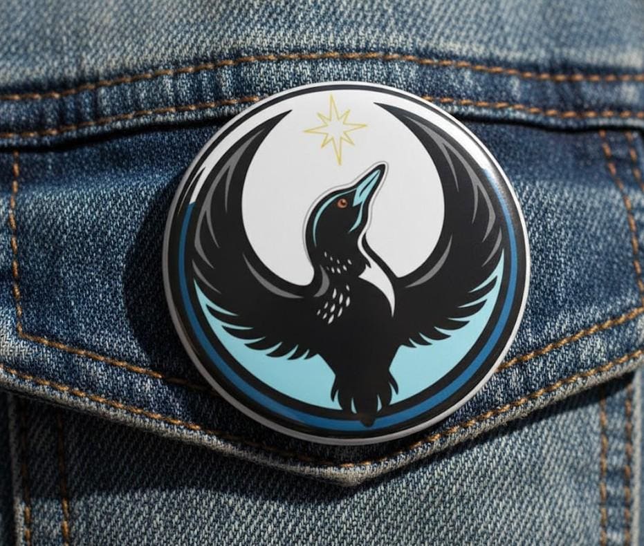 Spilla della resistenza del Minnesota, distintivo del Minnesota Rebel Loon, spilla della protesta contro l'abolizione dell'ICE, spilla da bavero dell'