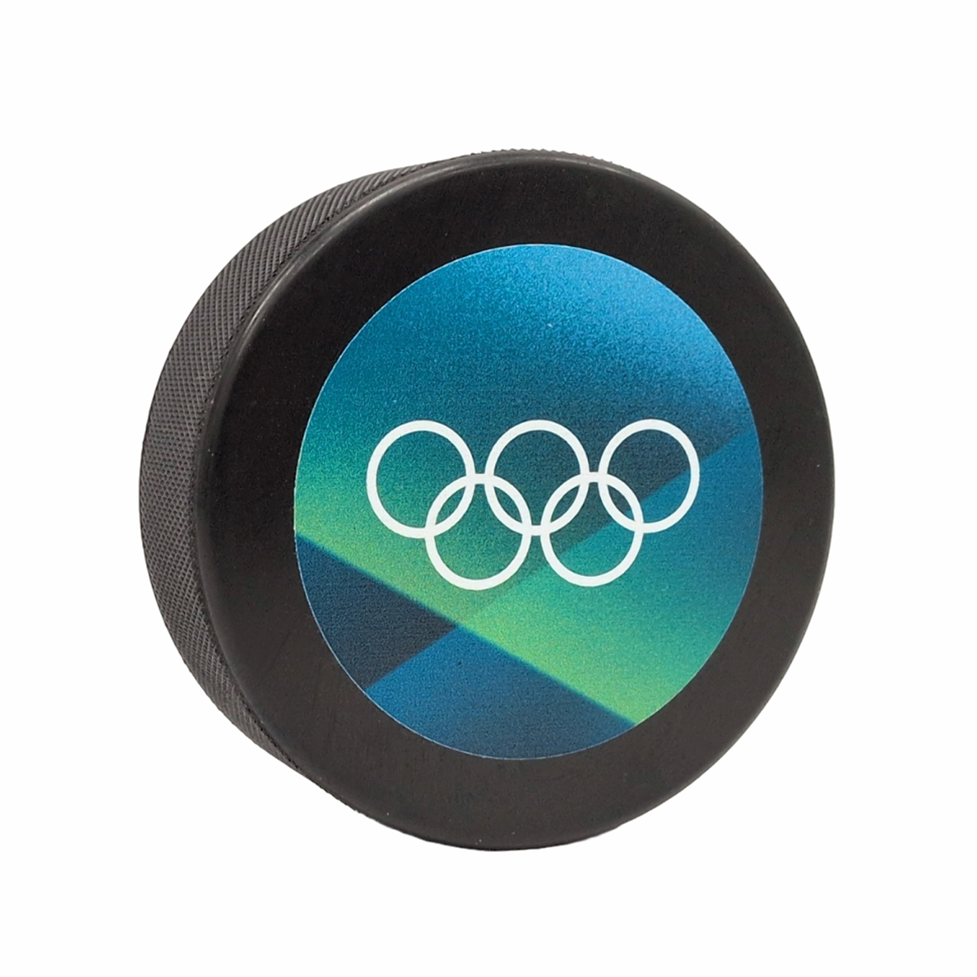 Milano Cortina 2026 Replika-Eishockeypuck (offiziell) – Schwarz Image