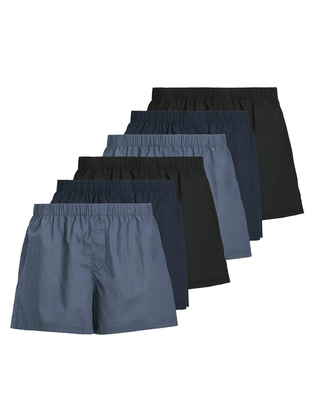 Jack & Jones Web-Boxershorts im 6er-Pack Herren blau, L Image