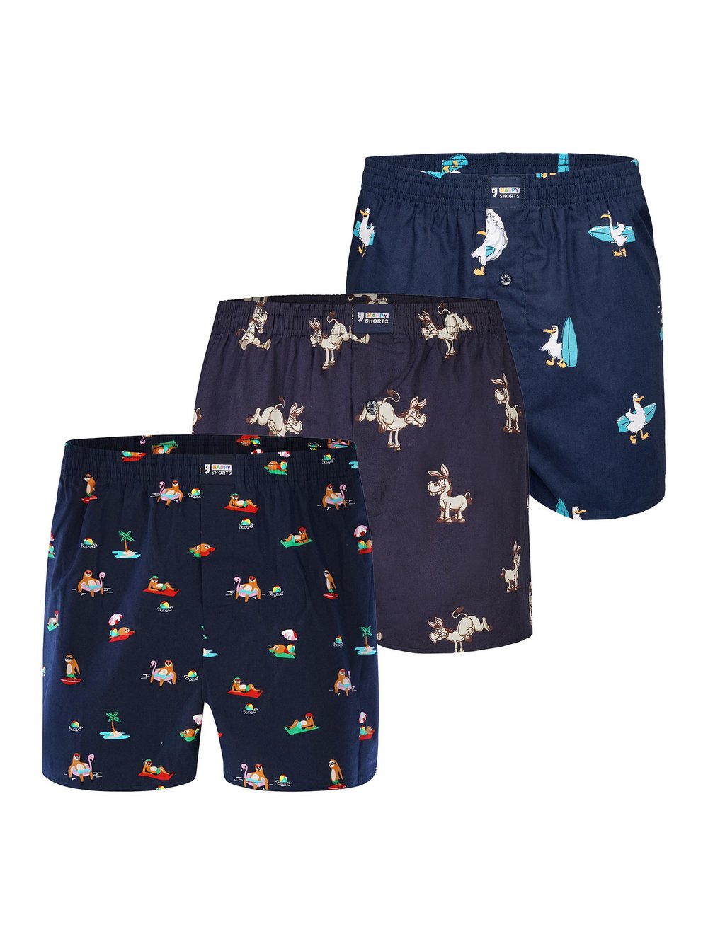 HAPPY SHORTS Boxer Herren mehrfarbig, XL Image