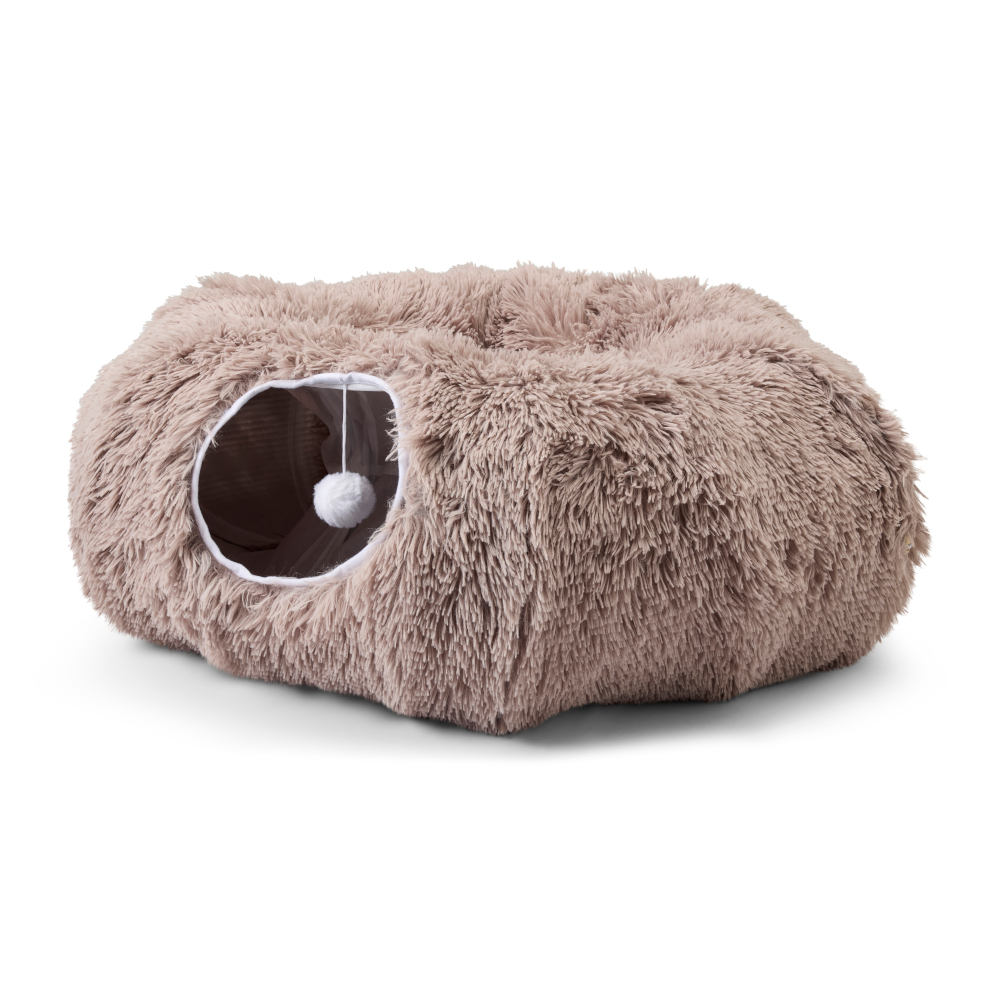 env. Ø85xH26cm Savic Tunnel de jeu Snuggle avec coussin pour chat