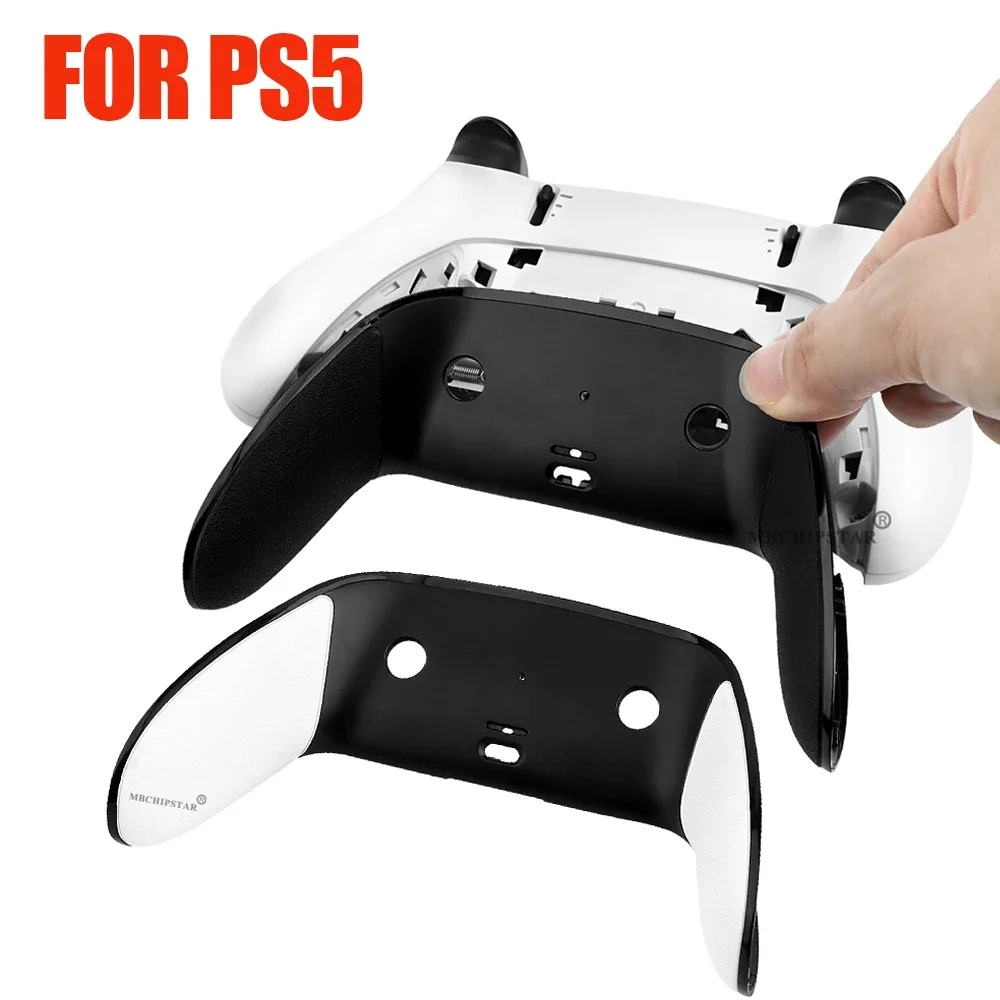 Für PS5 Edge Gamepad Zurück Für Shell Für Fall Ersatz Anti Slip Abdeckung Für PS5 Edge Controller in Schwarz und Weiß Image