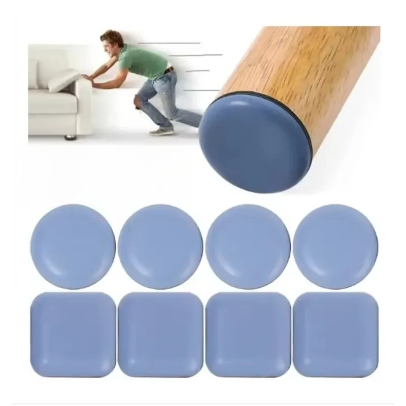 Neue 4-teilige selbstklebende Möbelgleiter, Gleitpads, Stuhl- und Tischbeinabdeckungen, Bodenschutz für Tisch, Sofa, Teppich, Fliesen, Hartholz
