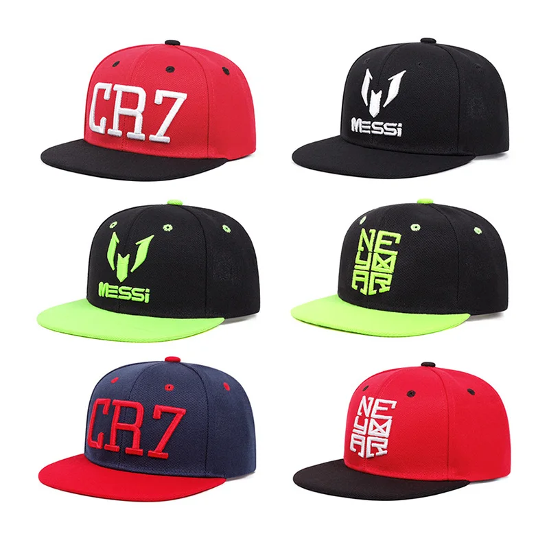 Doitbest Kinder Kinder Messi CR7 Neymar Stickerei Baseball Caps Jungen Mädchen Kappe Snapback Hut Hip Hop Hut Einstellbare Cowboy Hut