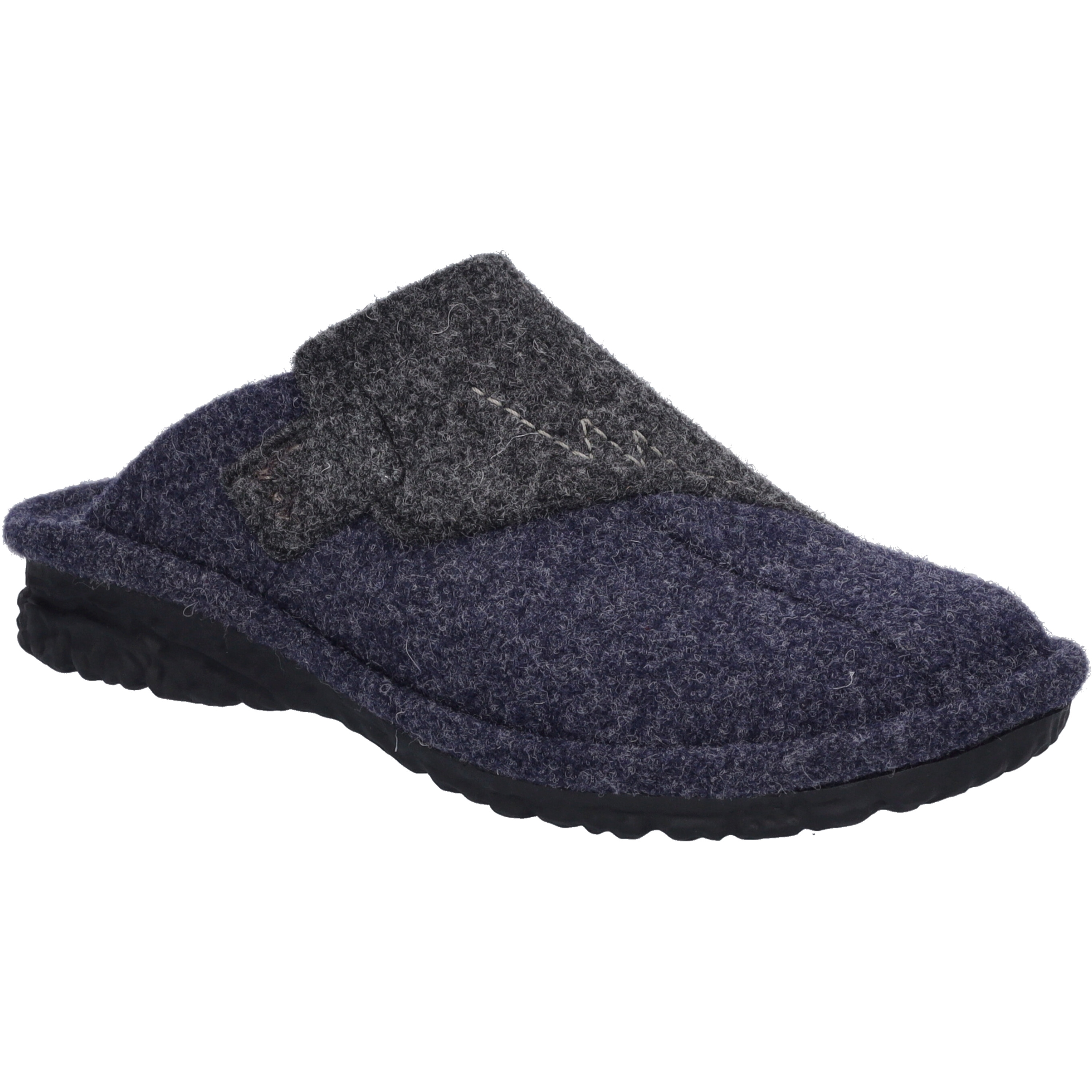 Hausschuh JOSEF SEIBEL "Toulouse 05, dunkelblau-kombi", Herren, Gr. 41, blau (dunkelblau, kombi), Obermaterial: 100% Textilmaterial TEXMAT., Schuhe Hausschuh