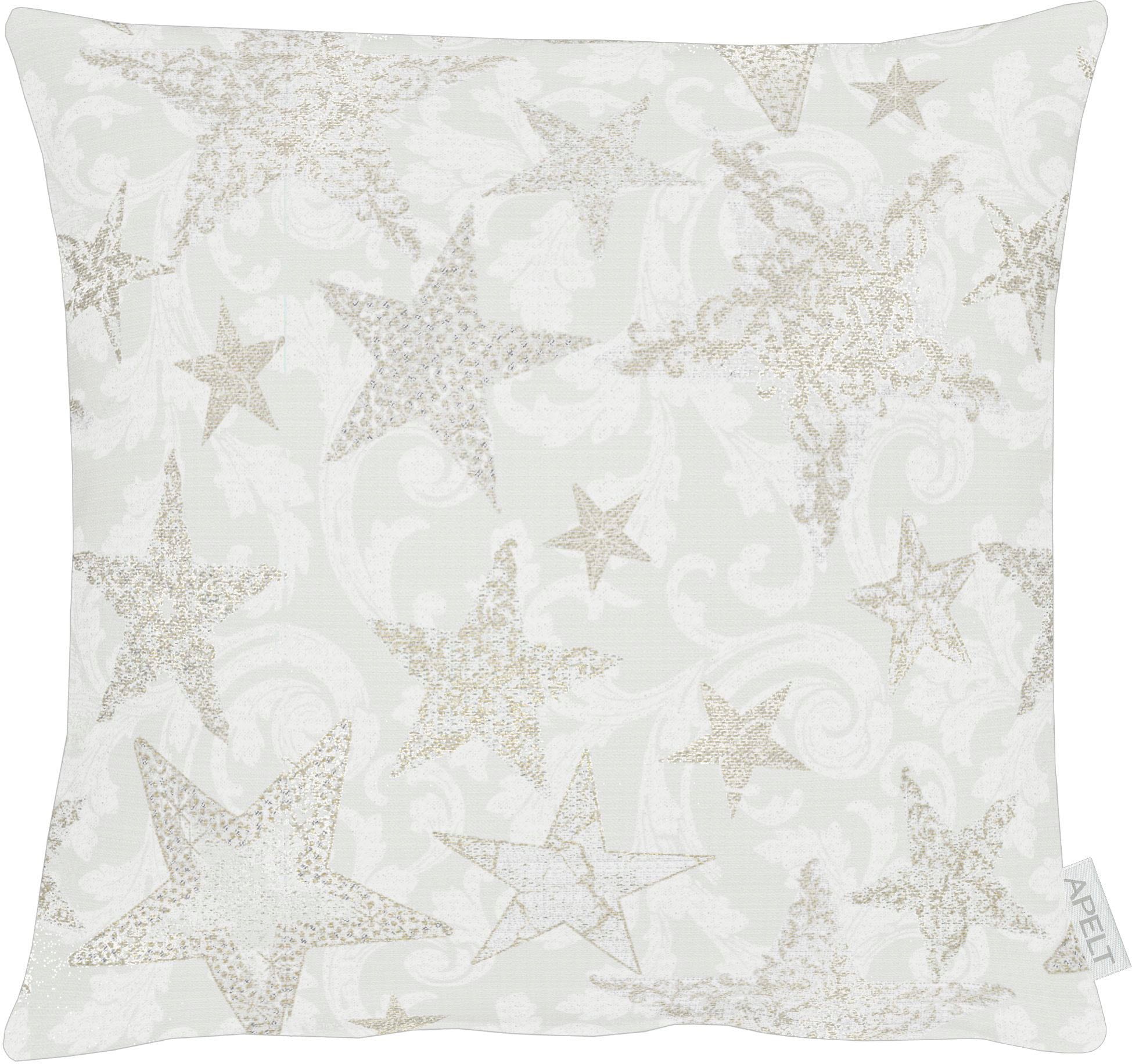 Kissenhülle APELT "4711" Gr. 1, beige (goldfarben, natur), B:40cm H:1cm L:40cm, Polyester, Obermaterial: 65% Polyester, 30% Viskose, 5% Polyacryl, Kissenbezüge, Kissenhülle, 4711 40X40