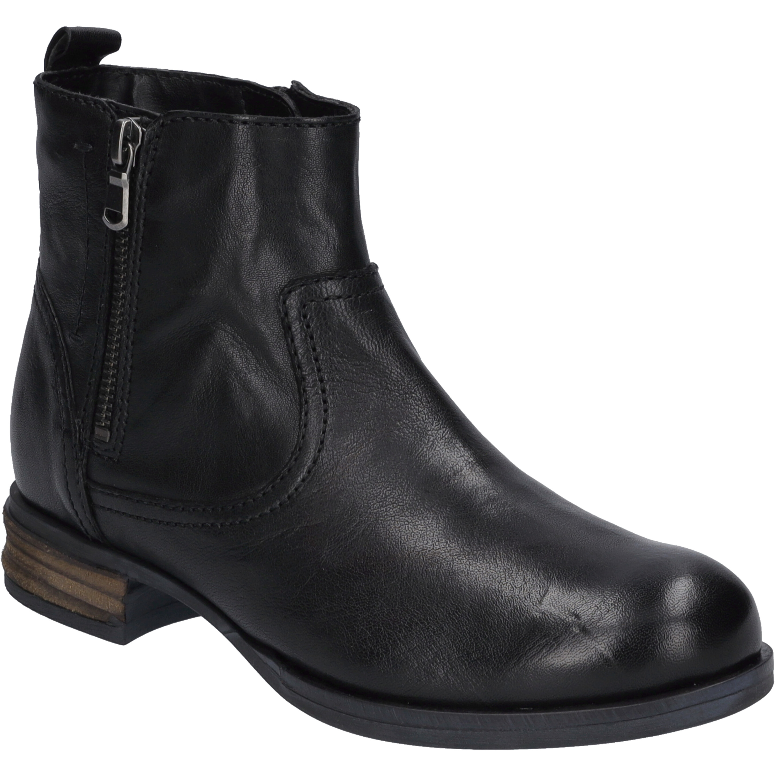 Stiefelette JOSEF SEIBEL "Sanja 20, schwarz", Damen, Gr. 41, schwarz, Obermaterial: 100% Rindsleder Leather cow., Schuhe Stiefelette