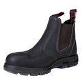 Redback USBOK Chelsea Safety Boots Claret Brown Australian Made UK size 11.5