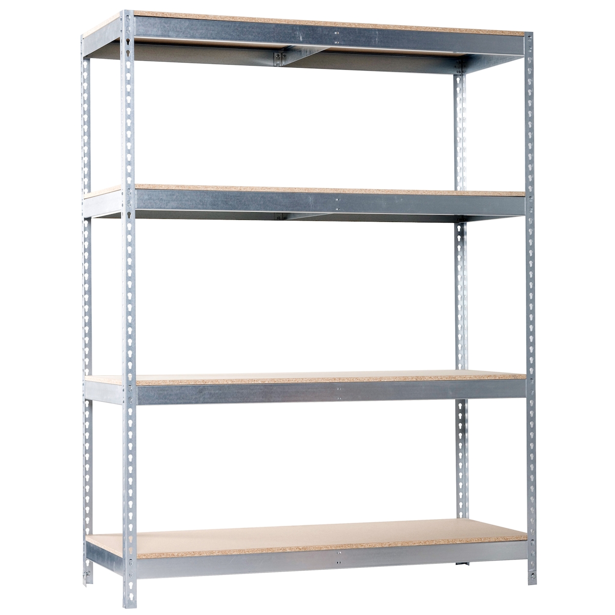 SimonRack Metallregal ohne Schrauben mit Simonforte 4 Regale. Galva Farbe/Holz 2000x2400x900 mm Image