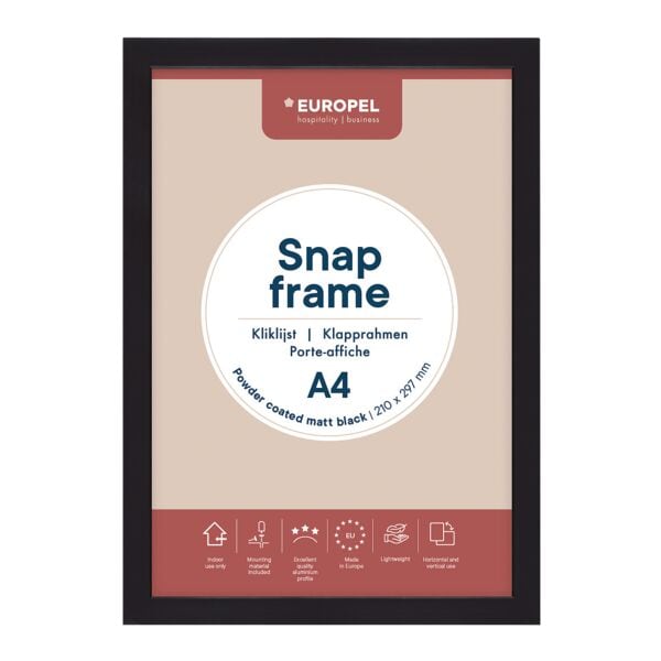 EUROPEL Bilderrahmen Premium+ A4 schwarz Image