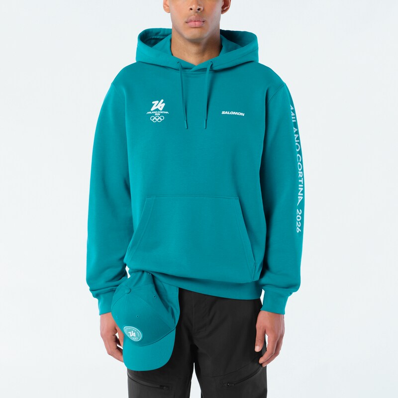 Olympische Spiele Mailand-Cortina 2026 Salomon Look of the Games Hoodie – Blau – Unisex Image