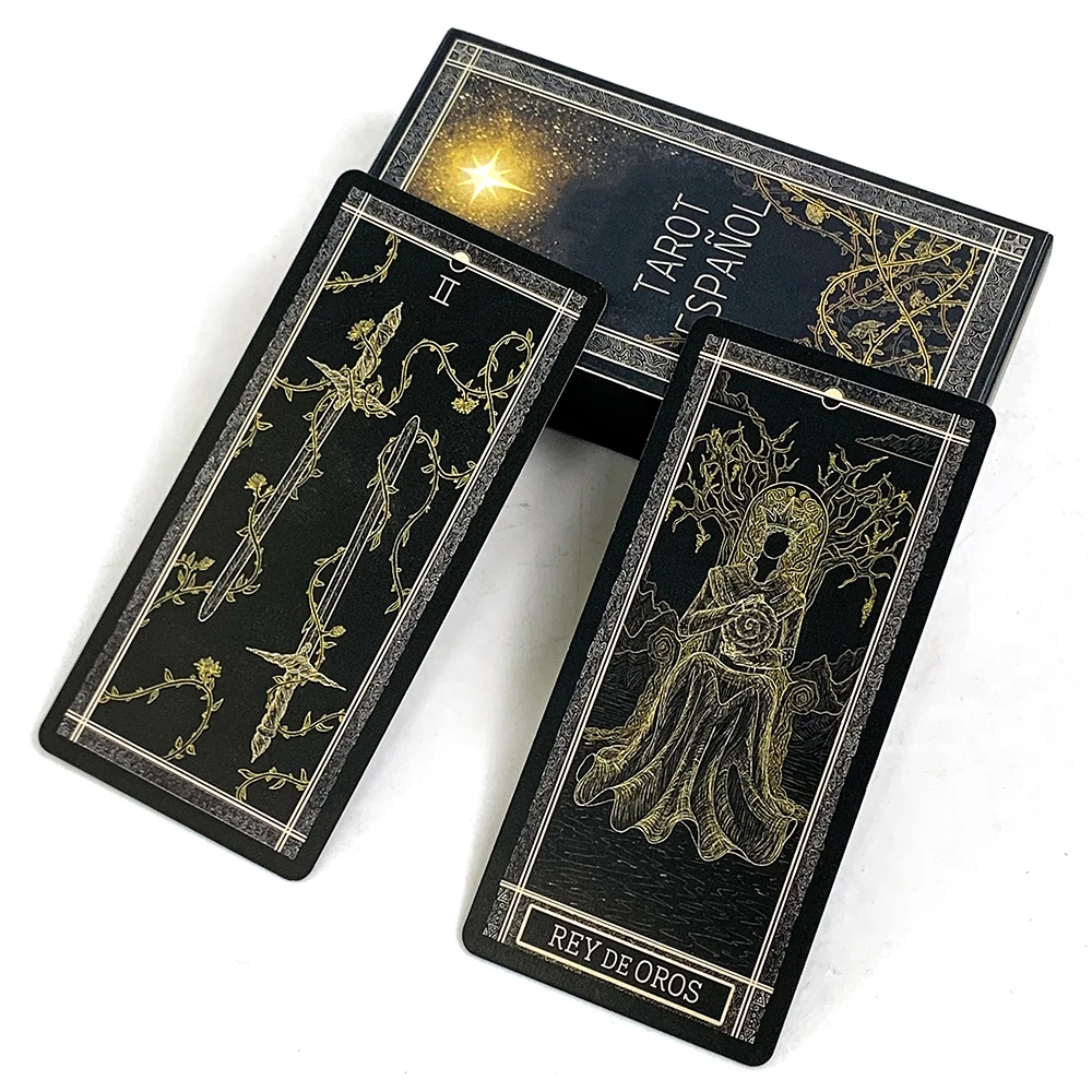 Jeu de cartes de Tarot espagnol, 78 pièces, jeu de société de Divination prédictive, jeu de vacances, jeu de Camping, jeu de cartes de rassemblement familial