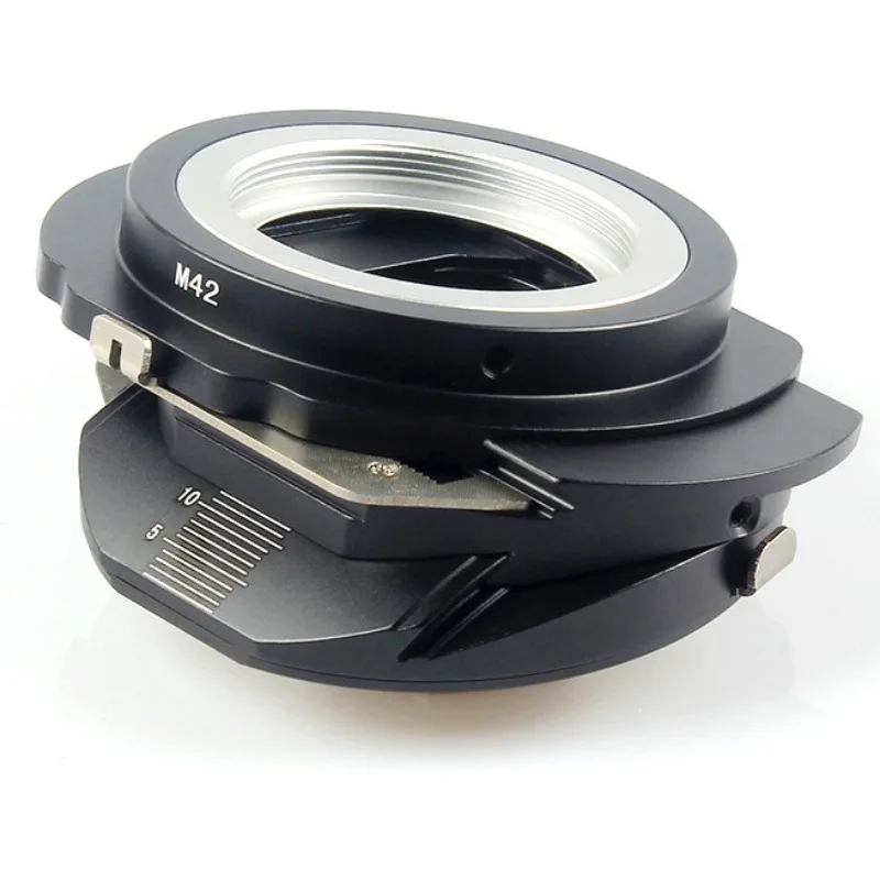 Tilt-Shift-Objektiv-Montageadapter für Pentax M42, Schraubobjektiv auf Sony E-Mount-Kamera, 360-Grad-freie Drehung und 12-Grad-Neigung Image