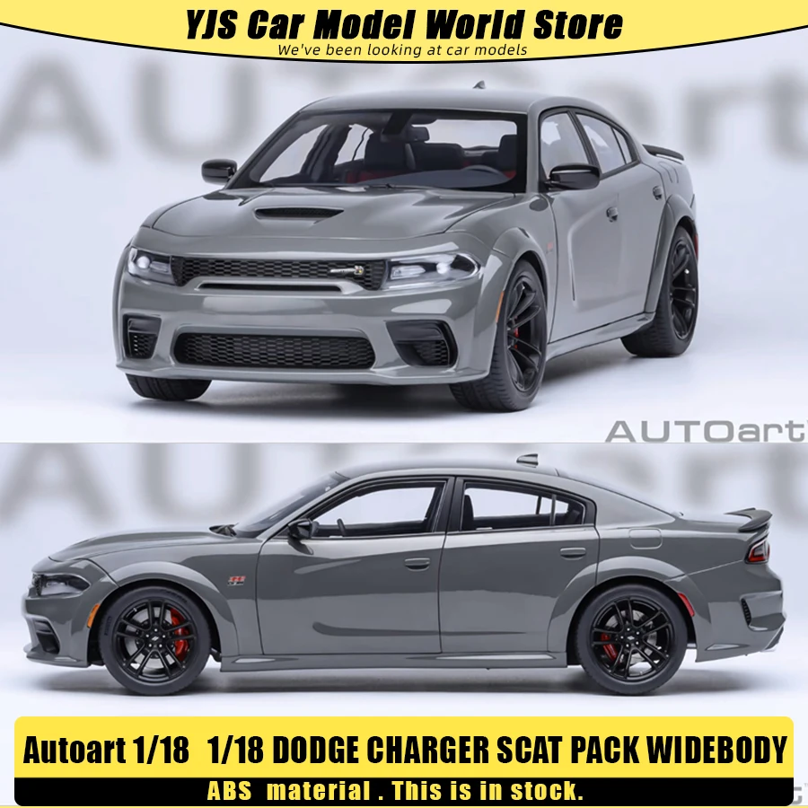 AUTOART 1/18 DODGE CHARGER SCAT PACK WIDEBODY CHALLENGER SRT SUPER STOCK 2023 Automodell Statisches Sammlerstück Image