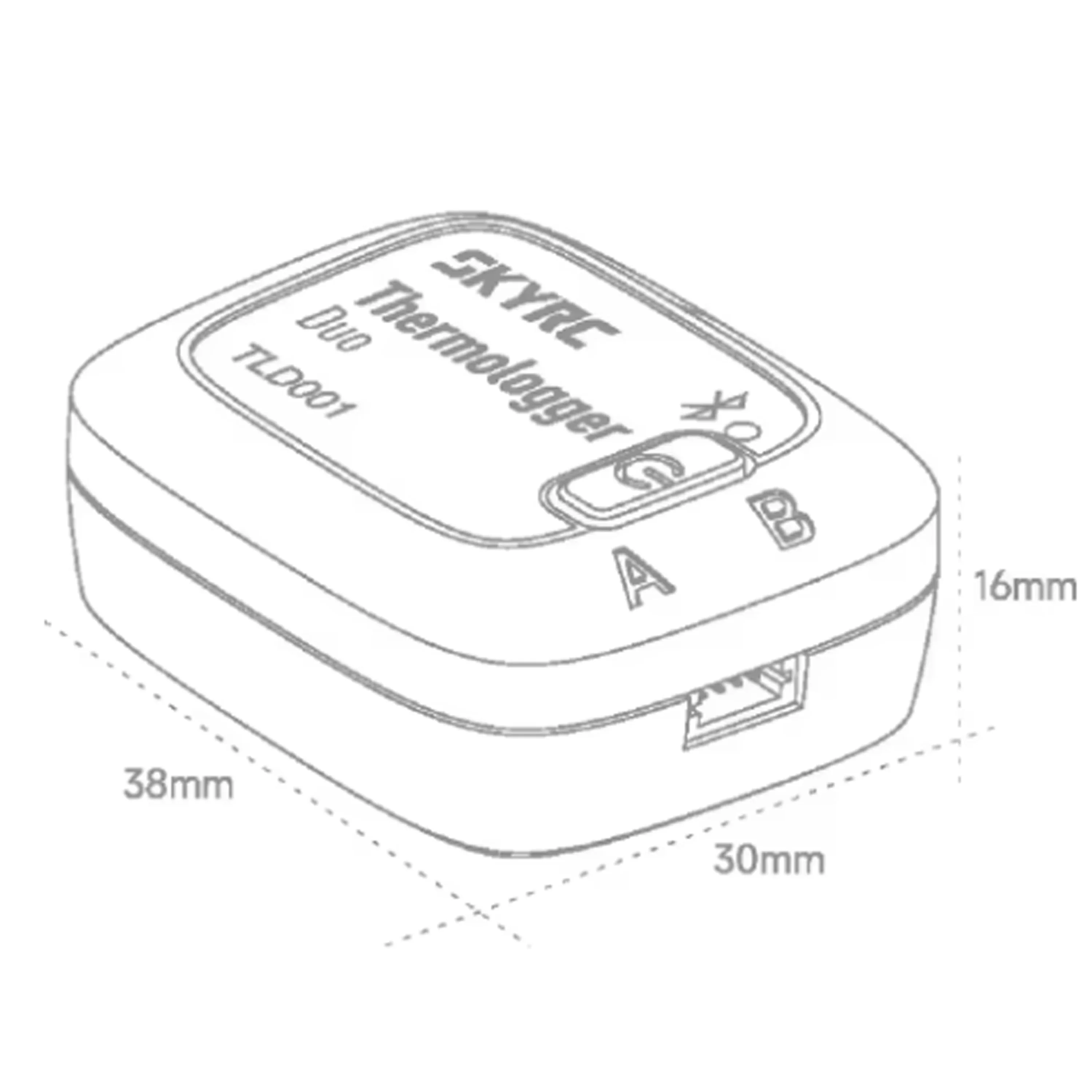 SKYRC TLD001 Thermologger Duo Motortemperaturdetektor Batterieprüfer mit Bluetooth APP Präzise Temperaturregelung SK-500043 Image