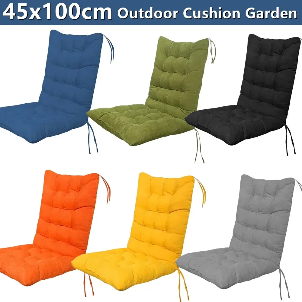 45 x 100 cm Stuhlkissen, Garten, Terrasse, Liegestuhl, Relax-Schaukelkissen, weiche Bürostuhl-Sitzmatten, Sonnenliege, Stuhlpolster Image