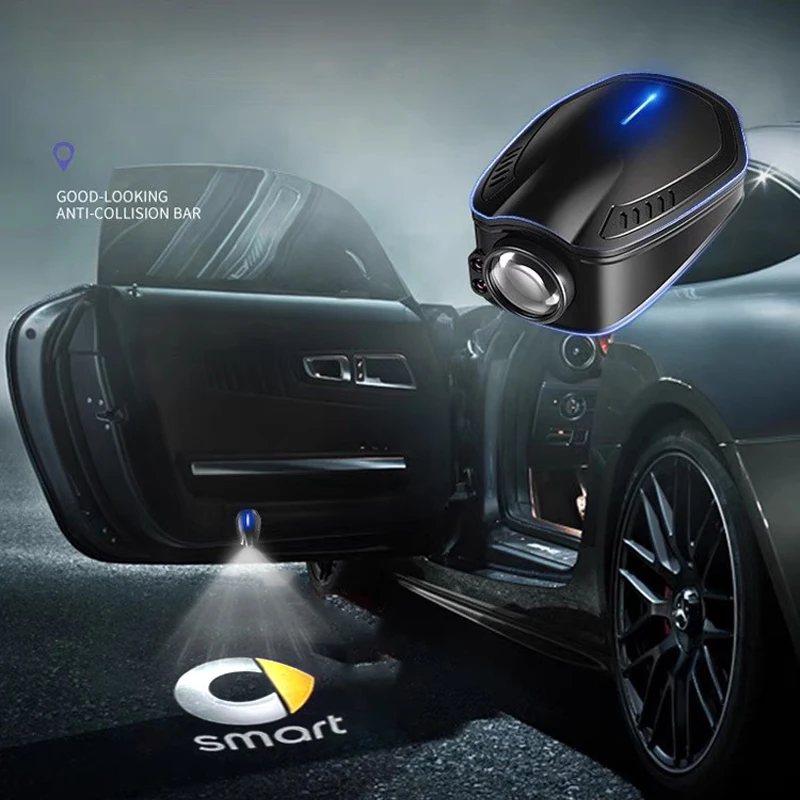 Auto Lade Willkommen Beleuchtung Auto Zubehör Neon Led Projektor Licht Für Smart Eq Fortwo Forfour 453 451 452 450 454 Roadster Image