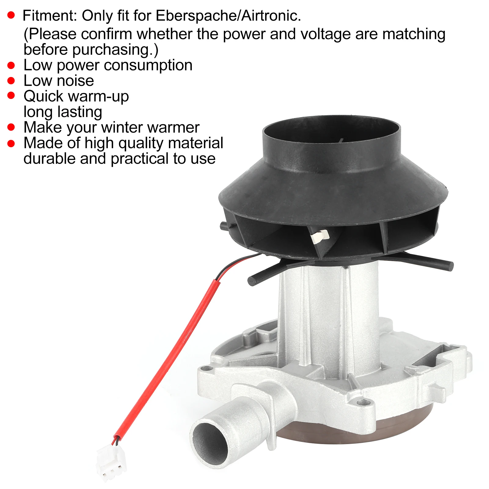 Gebläsemotor, Lufterhitzermotor, Gebläsemotorbaugruppe, 5 kW, 12 V, Verbrennungsluftventilator, Heizung für Eberspache/Airtronic, Auto-Gebläsemotor Image