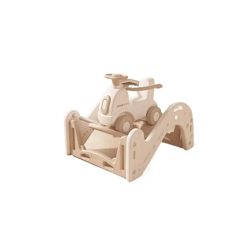 Kindergarten Multifunktionale Trampolin Hause Auto Rocker kinder Kunststoff Hause Plüsch Balance Board Reiten Spielzeug Image