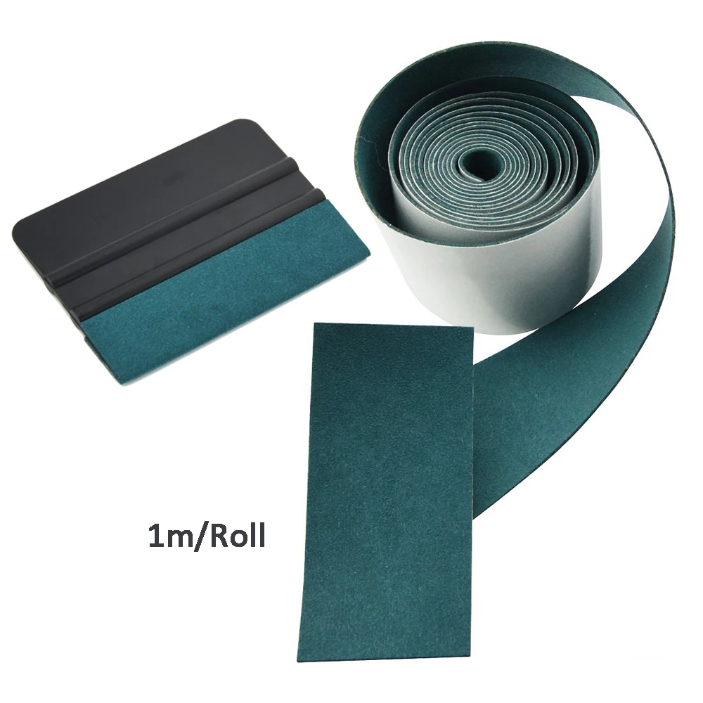 Ehdis 100cm Wildleder Filz Stoff band für Kohle faser Film Rakel Rand Auto Fenster Tönung Schaber kein Kratzer Vinyl Wrap Reinigungs werkzeug