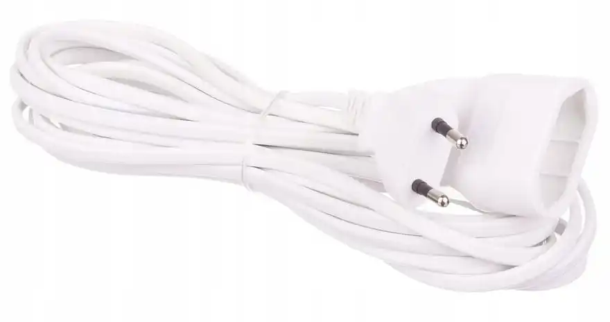 1-Buchse-Verlängerungskabel 5 m, weiß, IP20, 230 V Image