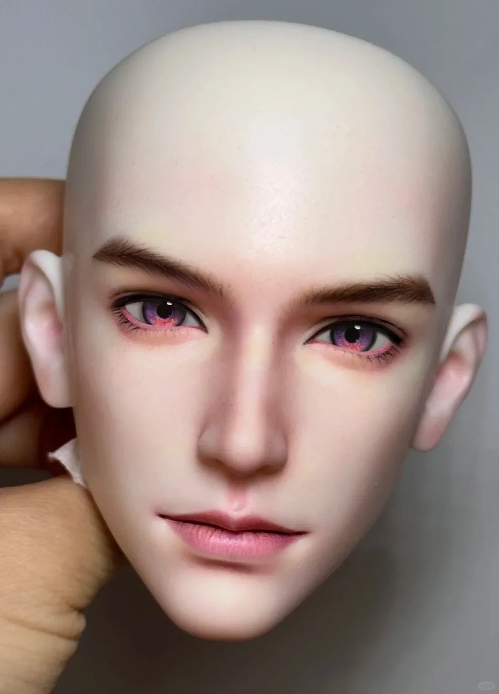 1/3 Maßstab BJD Puppenkopf Junge CPtuan XiaYizhou Harz-Spielzeugmodell Sammlerstück Zubehör für Puppen-Enthusiasten