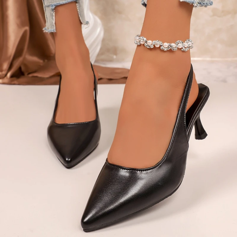 Marken-Damenschuhe, modisch, elegant, bequem, neuer Stil, sexy Schuhe mit hohen Absätzen, vielseitige Slip-on-Damenschuhe