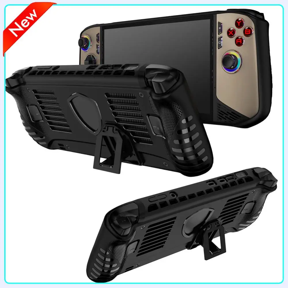 Handheld-Spielekonsolenhülle für MSI Claw 8 AI+ 2025, TPU mit Ständer, Schutzhülle, stoßfest, weiche Schutzhülle, kratzfest Image