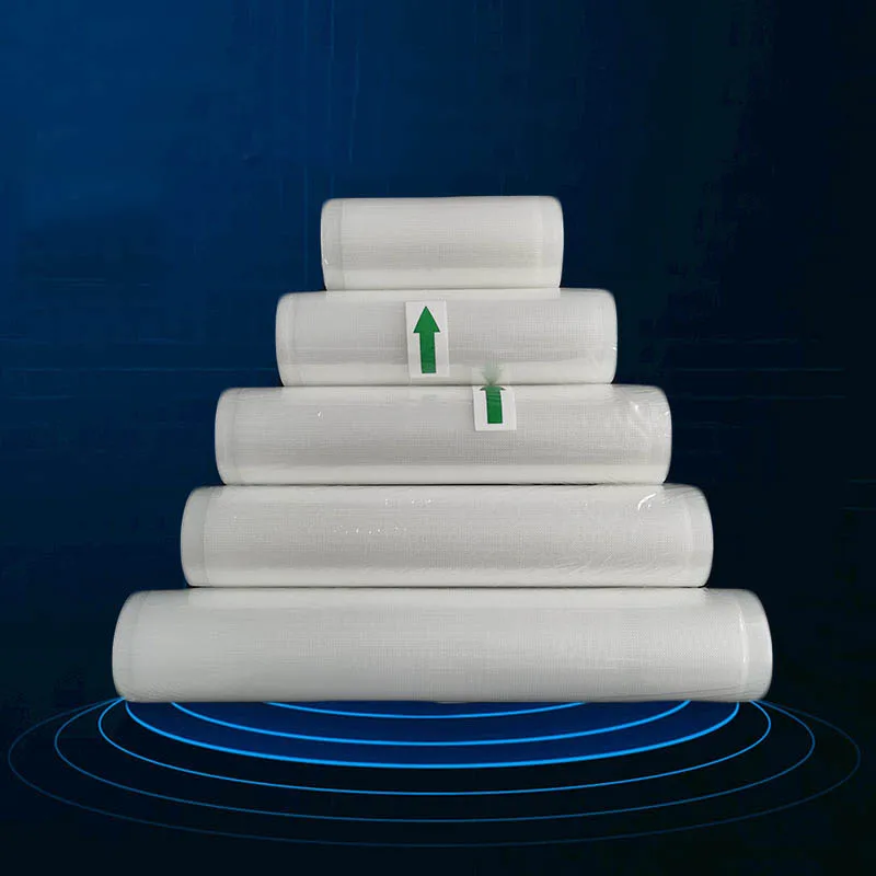 5 Meter/Rolle Lebensmittelechte Strukturierte Vakuumierbeutel Ideal für Sous-Vide Fleisch Obst Gemüse DIY Lebensmittelhersteller Heimküche Image