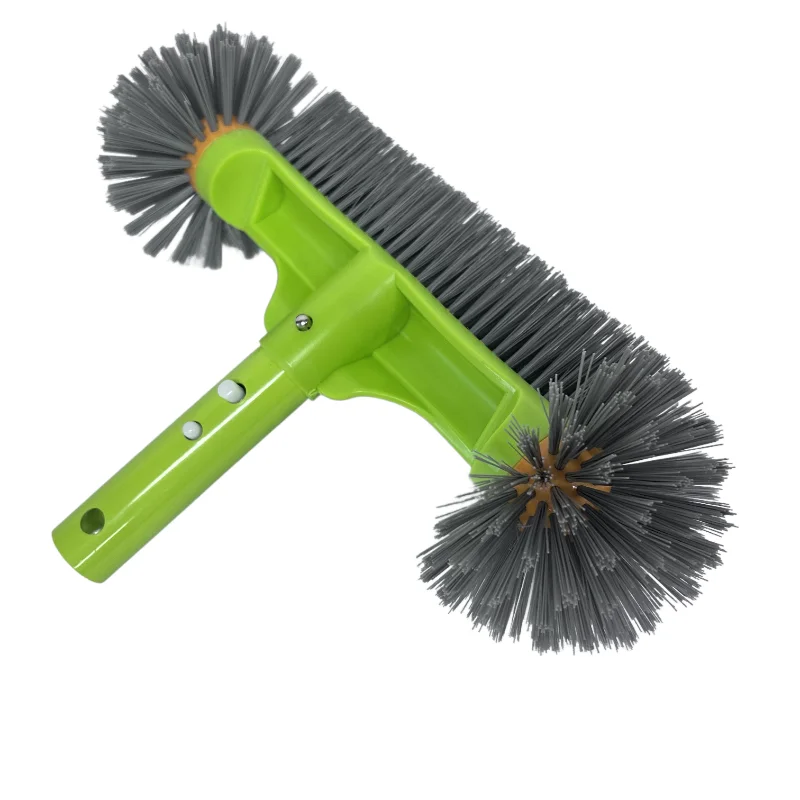 Robuste 13-Zoll-Poolbürste mit abnehmbarem Griff – 7 Reihen hochwertige Nylonborsten Image