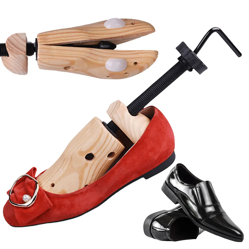 Schuhspanner aus Holz, verstellbare Länge, Breite, Stiefel-Expander, Schuhformer, Schuhverbreiterung für Herren- und Damenschuhe