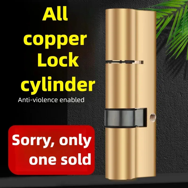 Diebstahlsicherer Kupfer-Schlüsselzylinder für Eingangstüren, Eisen-Türen, Alter AB-Schlosszylinder, Universeller Türschloss-Zylinder, Kupfer-Diebstahlschutz-Türschloss-Zylinder