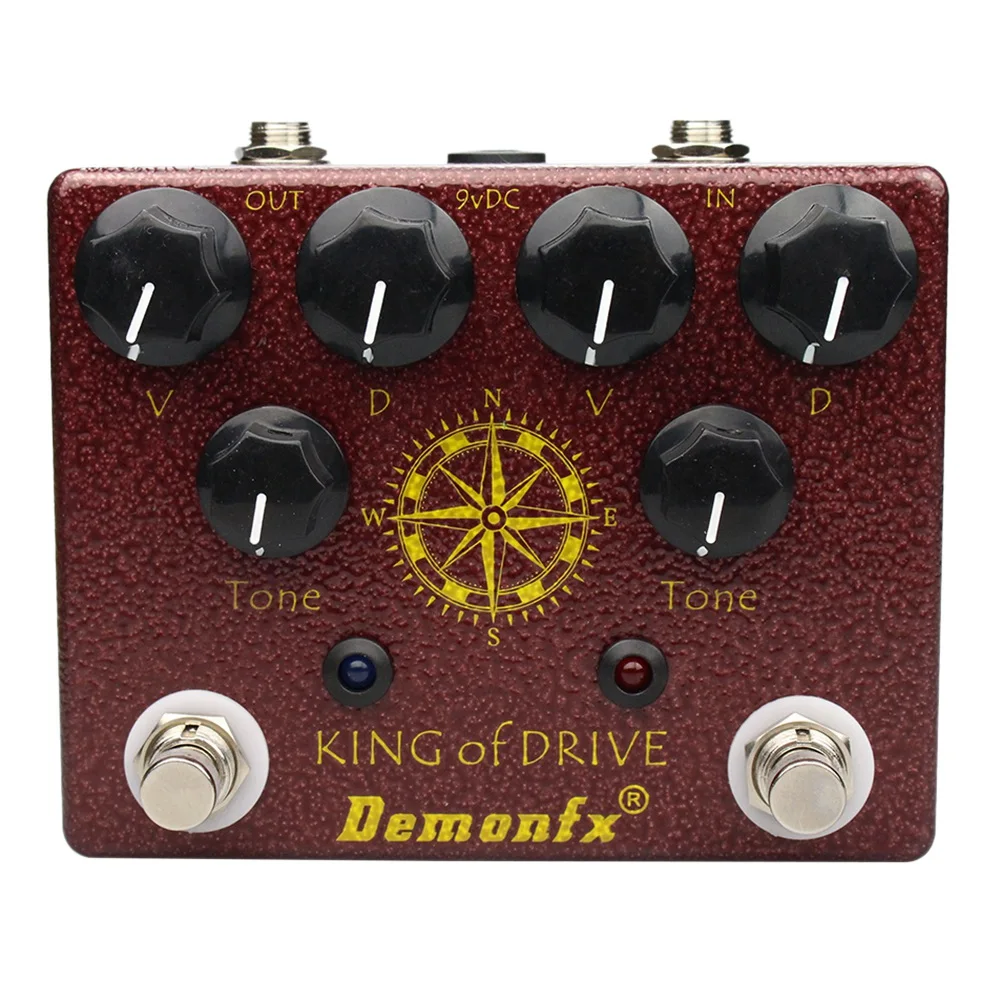 Demonfx King of Tone Overdrive Stomp Analog basierend auf Analog Man Effect King of Drive Gitarreneffektpedalzubehör Image