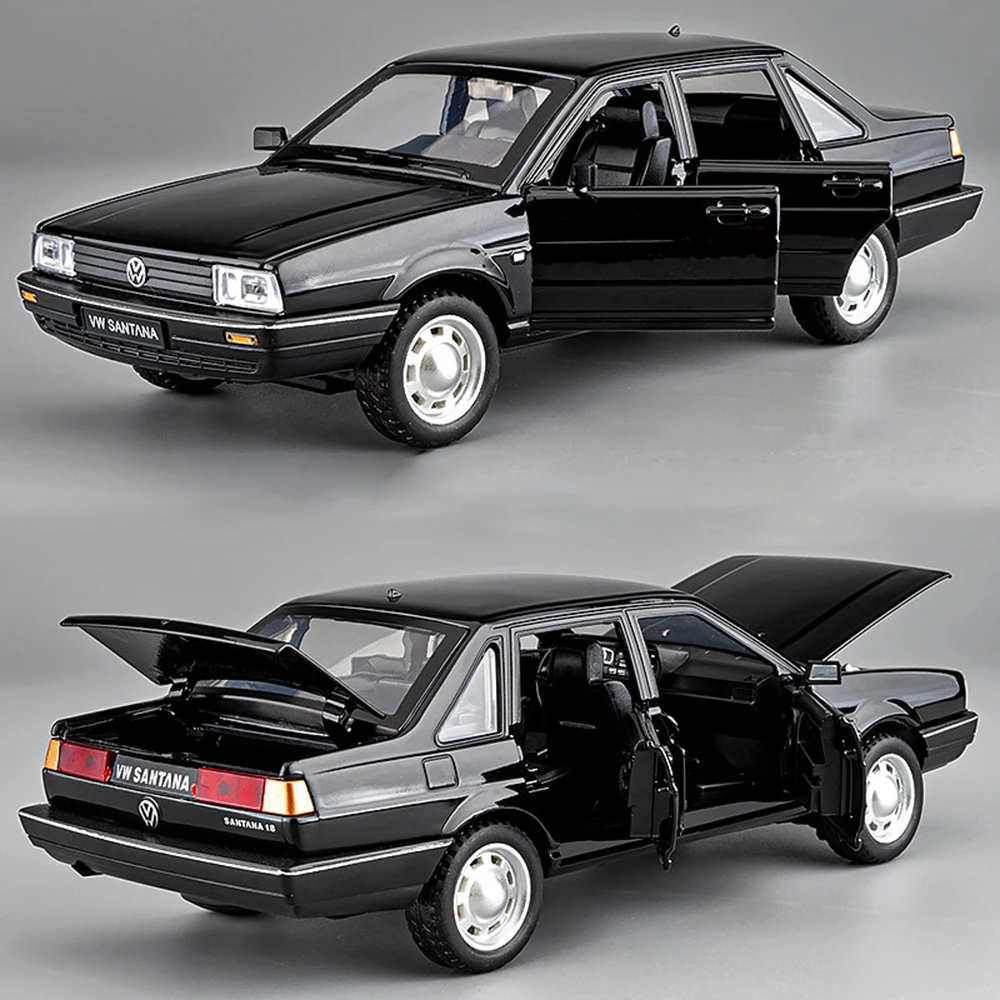1:32 Santana Retro Auto Modus Spielzeug Metall Druckguss Sound Licht Stoßdämpfung Training Fahrzeug Modelle Simulation Hobby Ornamente