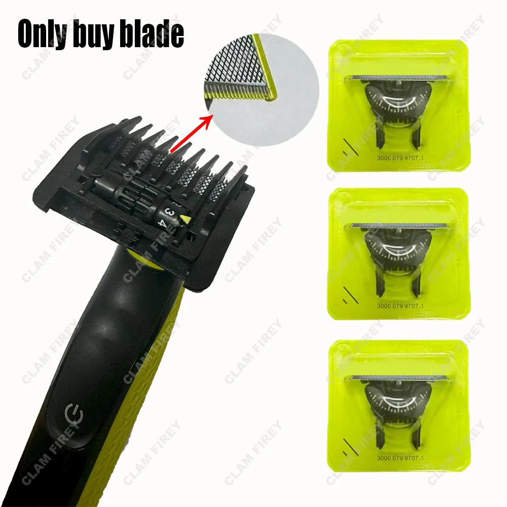 Rasierer 360-Ersatzklinge für One-Blade & One Blade Pro QP2520 QP2630 QP6510 QP6531 Face Hybrid Electric Bartschneider Image