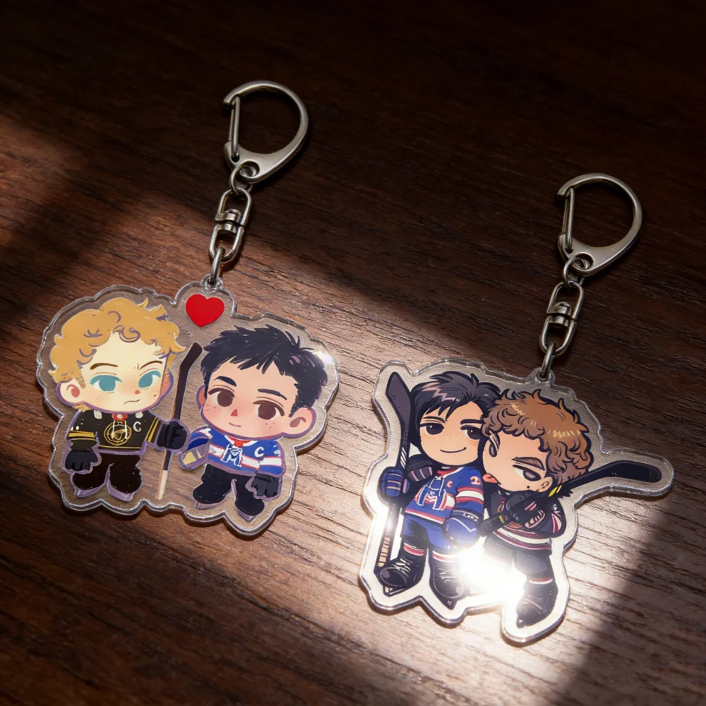 Cartoon beheizter Rivalry Schlüsselanhänger für Zubehör Tasche Chaim Shane Hollander Ilya Rozanov Liebhaber Schlüsselanhänger Schmuck Freunde Geschenke Image