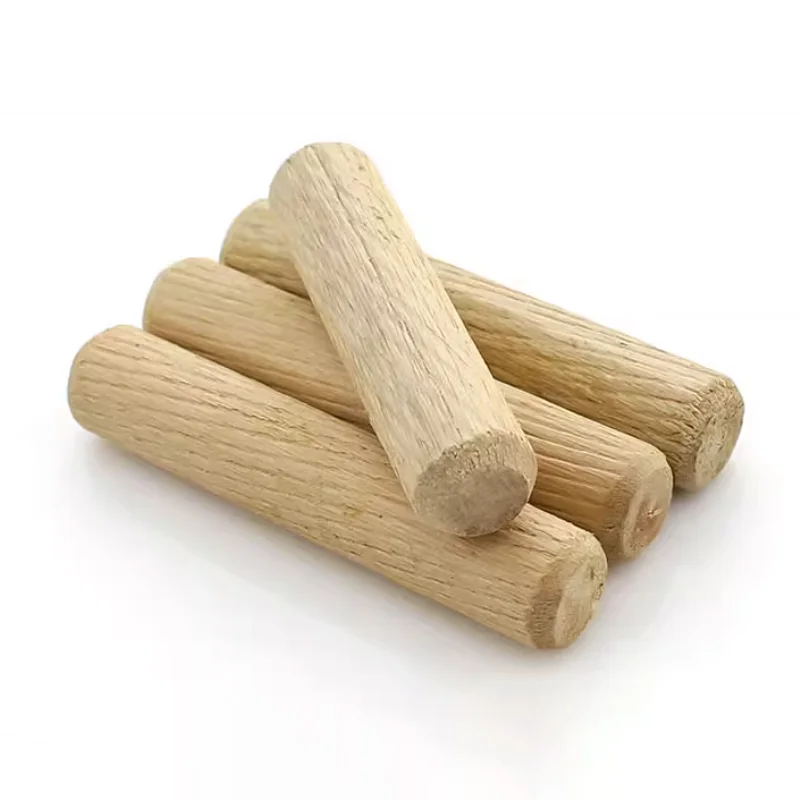 5/10/20/30/50/100 Stück 5 mm 6 mm 8 mm 10 mm 12 mm Holzdübelstifte gerade Nut Holzdübel Stangen zum Basteln von Möbeln DIY Image