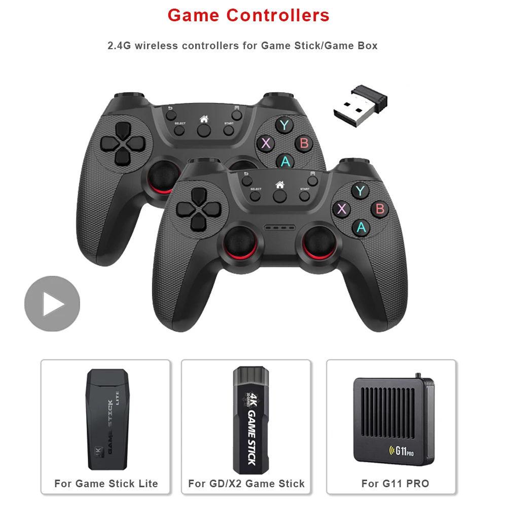 Wireless Gamepad Gaming Control Video Game Pad Controller Für Mobile Android Handy PC TV Box Joystick Gamer Handy Mando Image
