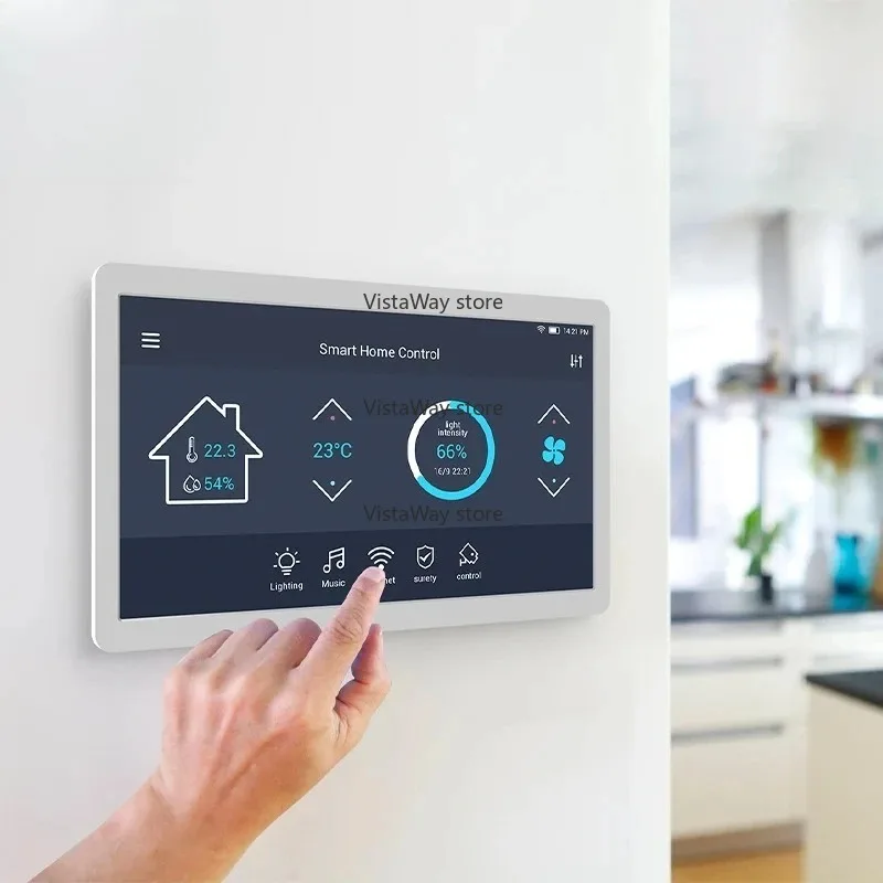 BestsellerNW1493T Wandhalterung 14 Zoll Android 12 POE NFC Tablet Embedded Touch Screens Tablet RK3399 1920 * 1080 WiFi Image