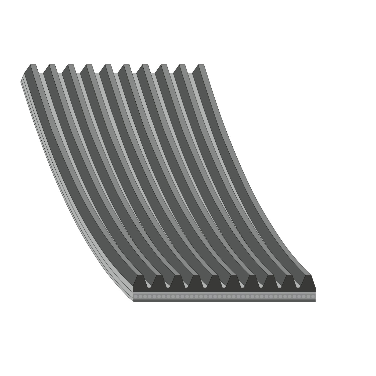 FEBI BILSTEIN Keilrippenriemen VOLVO 47199 10PK1772,10PK1773,10PK1774 Rippenriemen 20860507,10PK1771 Image