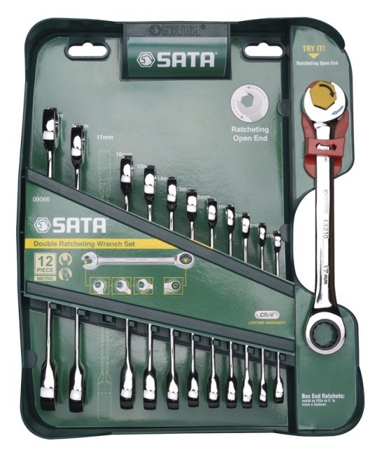 SATA Ratschen-Ringgabelschlüsselsatz 9066 Image