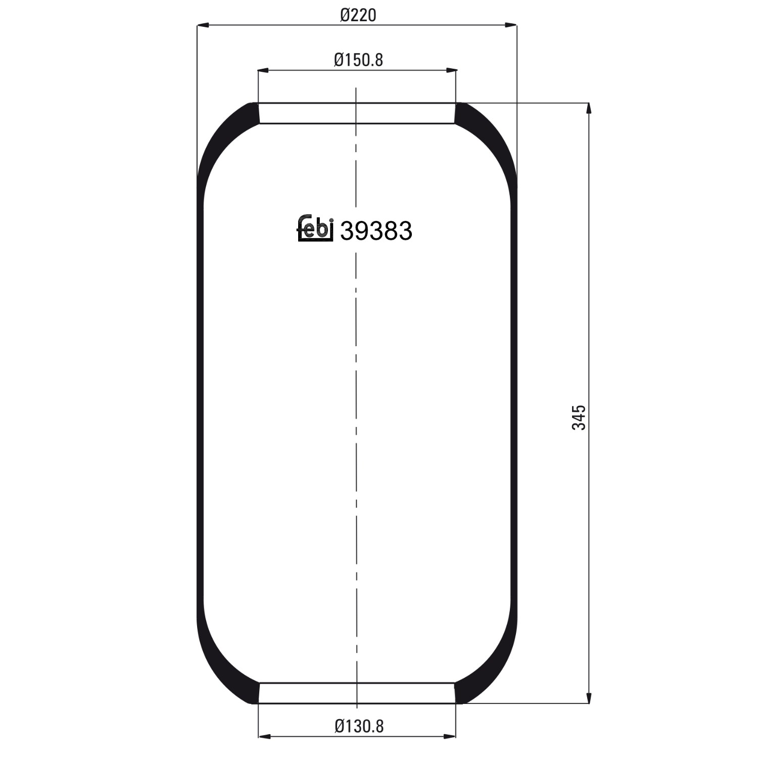 FEBI BILSTEIN Federbalg, Luftfederung VOLVO 39383 3027271 Image