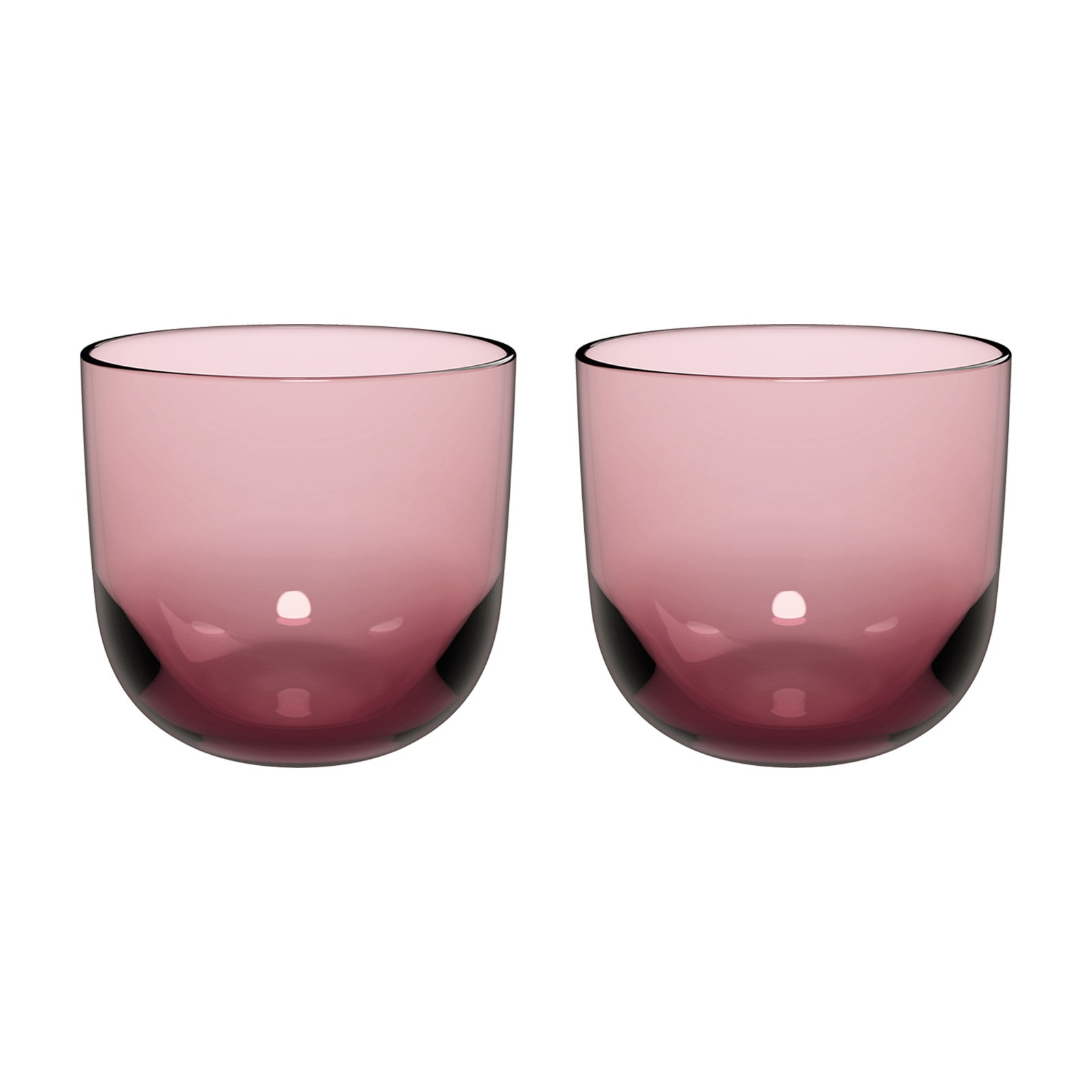 Glas "Wassergläser Like Glass 280 ml 2er Set", pink (grape), 2 tlg., Glas, LIKE. BY VILLEROY & BOCH, Trinkgefäße, GlaeserSet Trinkglas Image