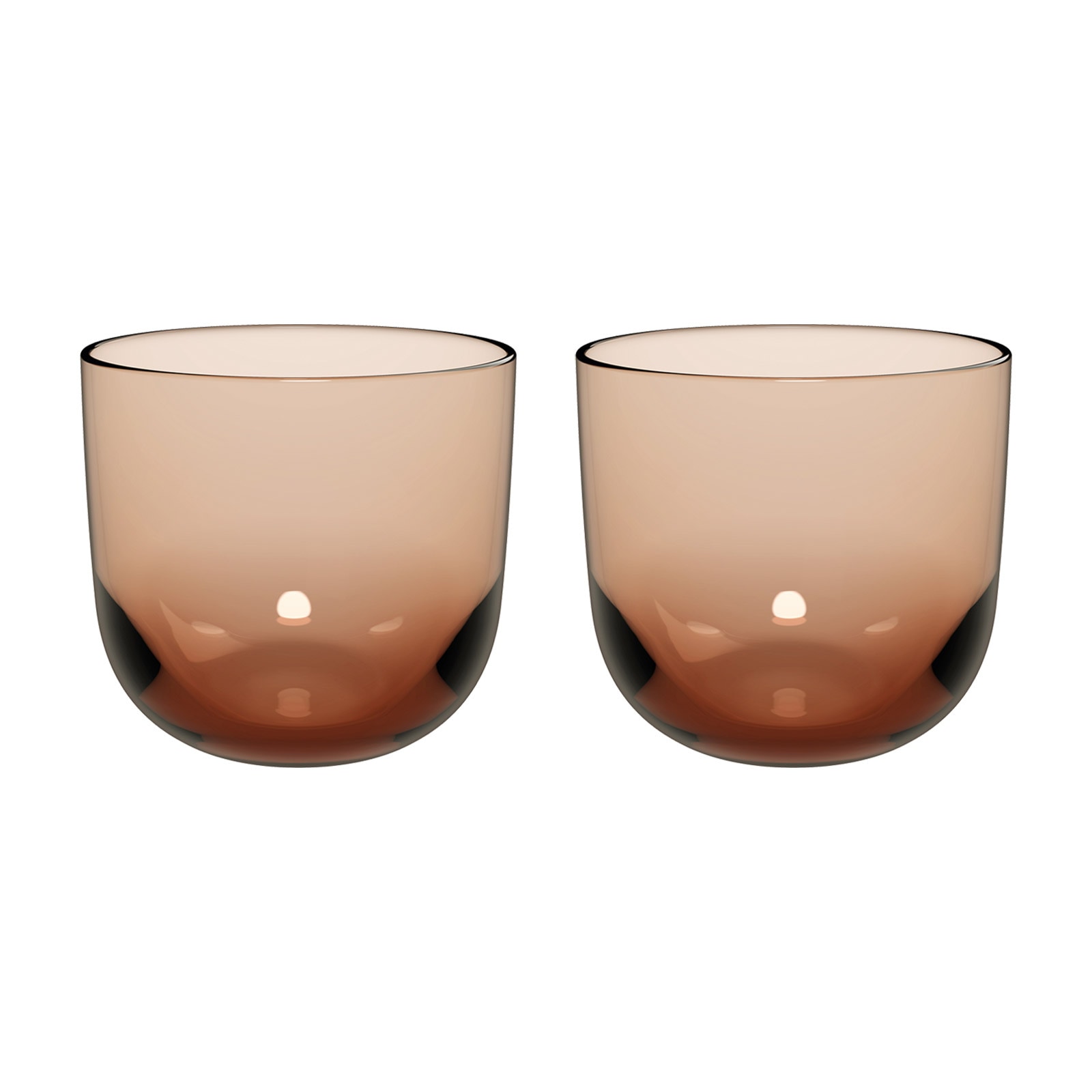 Glas "Wassergläser Like Glass 280 ml 2er Set", braun (clay), 2 tlg., Glas, LIKE. BY VILLEROY & BOCH, Trinkgefäße, GlaeserSet Trinkglas Image