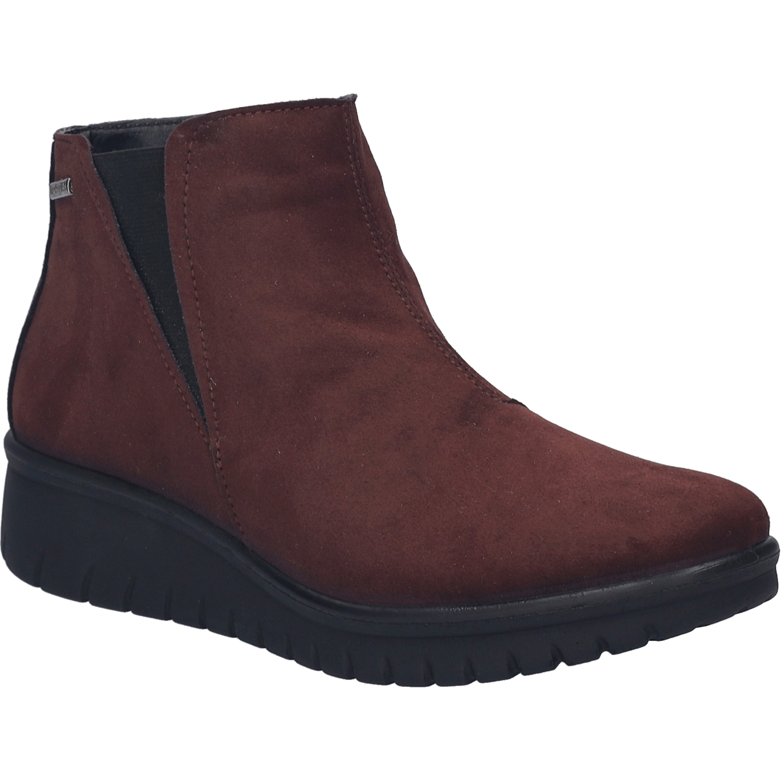 Stiefelette JOSEF SEIBEL "Calais 54, bordeaux", Damen, Gr. 38, rot (bordeaux), Obermaterial: 100% Textilmaterial TEXMAT., Schuhe Stiefelette